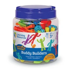 Educators Resource Learning Resources All About Me Buddy Builders - Colorful Stacking Figures - Set of 32* Preschool Building Sets & Blocks|Preschool Education Toys & Activities