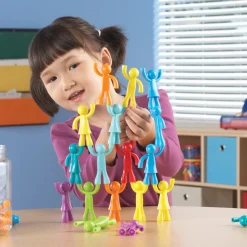 Educators Resource Learning Resources All About Me Buddy Builders - Colorful Stacking Figures - Set of 32* Preschool Building Sets & Blocks|Preschool Education Toys & Activities