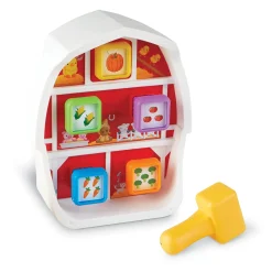 Educators Resource Learning Resources Barnyard Pounding Bench – Dual-Themed Educational Toy* Preschool Education Toys & Activities