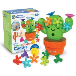 Educators Resource Learning Resources Carlos the Pop & Count Cactus - Interactive Counting Toy* Preschool Education Toys & Activities