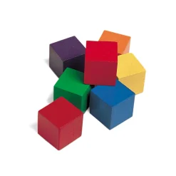 Educators Resource Learning Resources Colorful Wooden Cubes - Educational Counting Toy, Set of 102* Preschool Education Toys & Activities