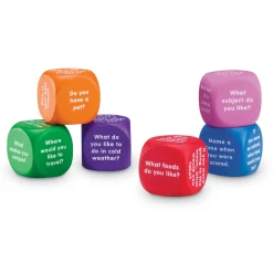 Educators Resource Learning Resources Conversation Cubes - Social Skill Builder, Set of 6* Social & Emotional Skills