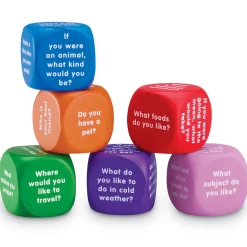 Educators Resource Learning Resources Conversation Cubes - Social Skill Builder, Set of 6* Social & Emotional Skills