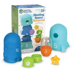 Educators Resource Learning Resources Cosmic Explorer Nesting Rocket Ship - Space Adventure - Educational Toy* Preschool Education Toys & Activities