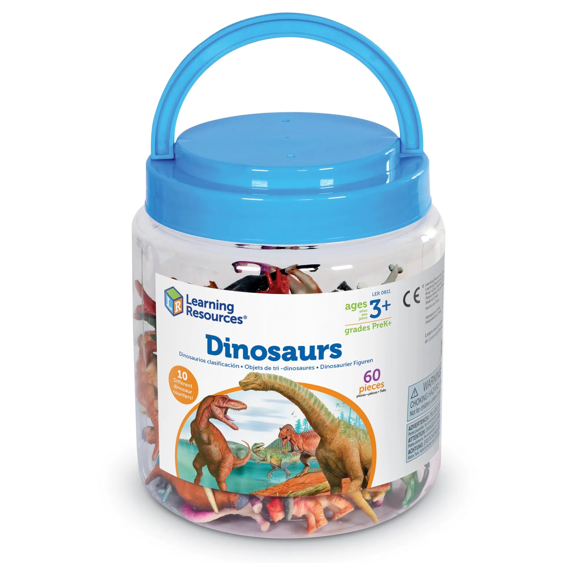 Educators Resource Learning Resources Dinosaur Counters - Prehistoric Math Fun Set of 60* Preschool Education Toys & Activities
