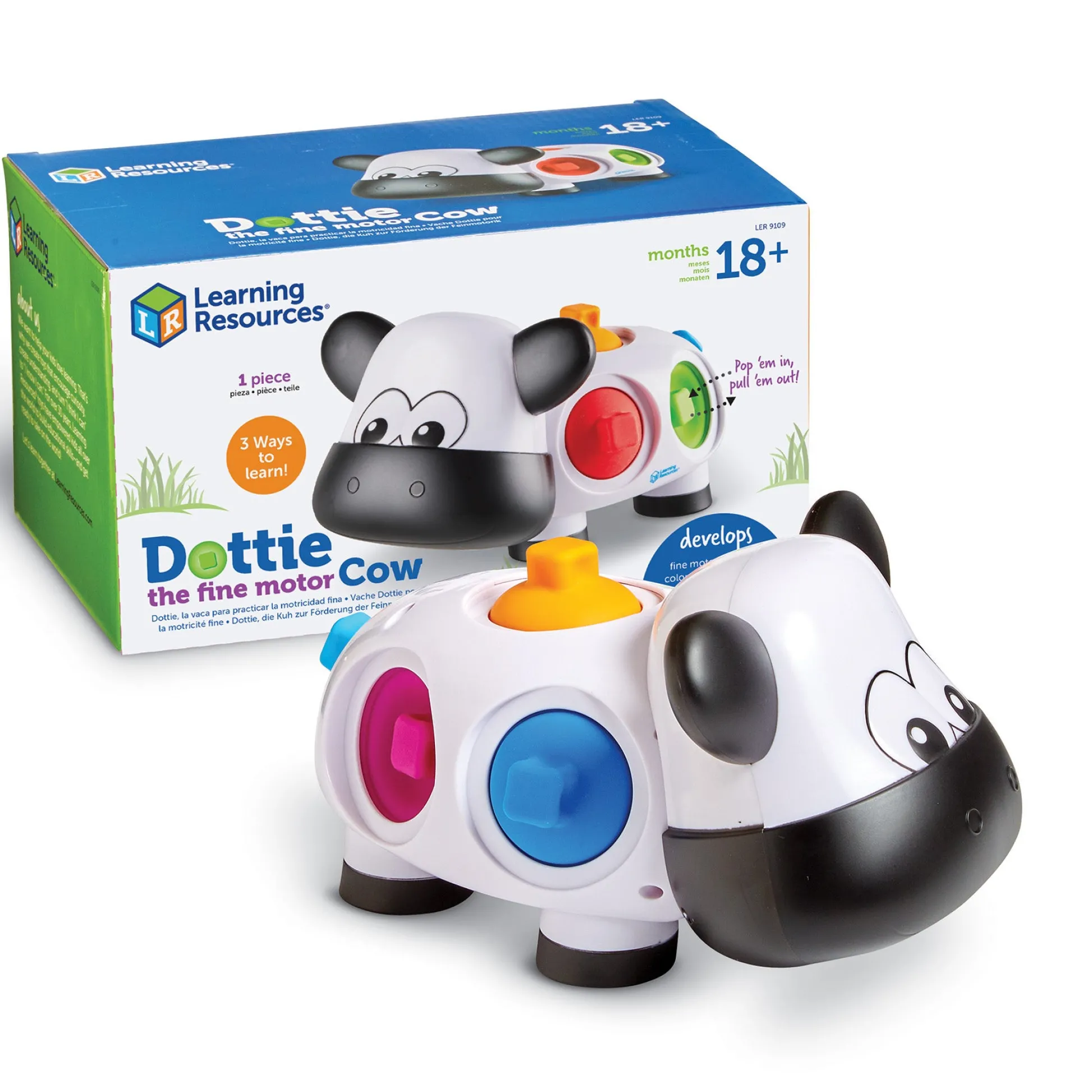 Educators Resource Learning Resources Dottie The Fine Motor Cow - Interactive Preschool Toy* Preschool Education Toys & Activities