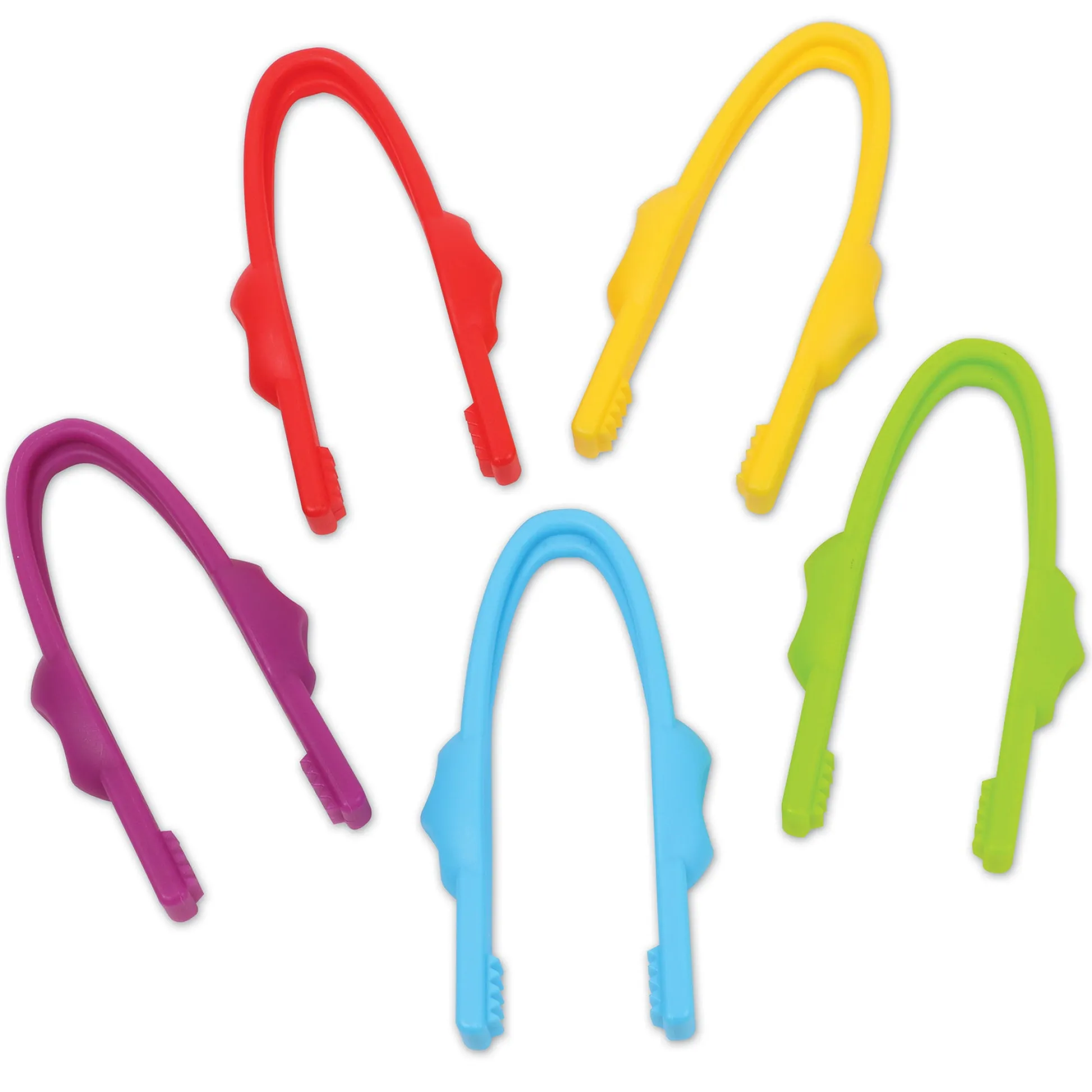 Educators Resource Learning Resources Easy Grip Preschool Tweezers - Colorful Learning Tools - Pack of 12* Preschool Education Toys & Activities