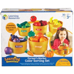 Educators Resource Learning Resources Farmer's Market Color Sorting Set - Educational Toy for Toddlers* Preschool Education Toys & Activities