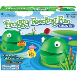 Educators Resource Learning Resources Froggy Feeding Fun - Activity Set - Colorful Educational Toy* Preschool Education Toys & Activities