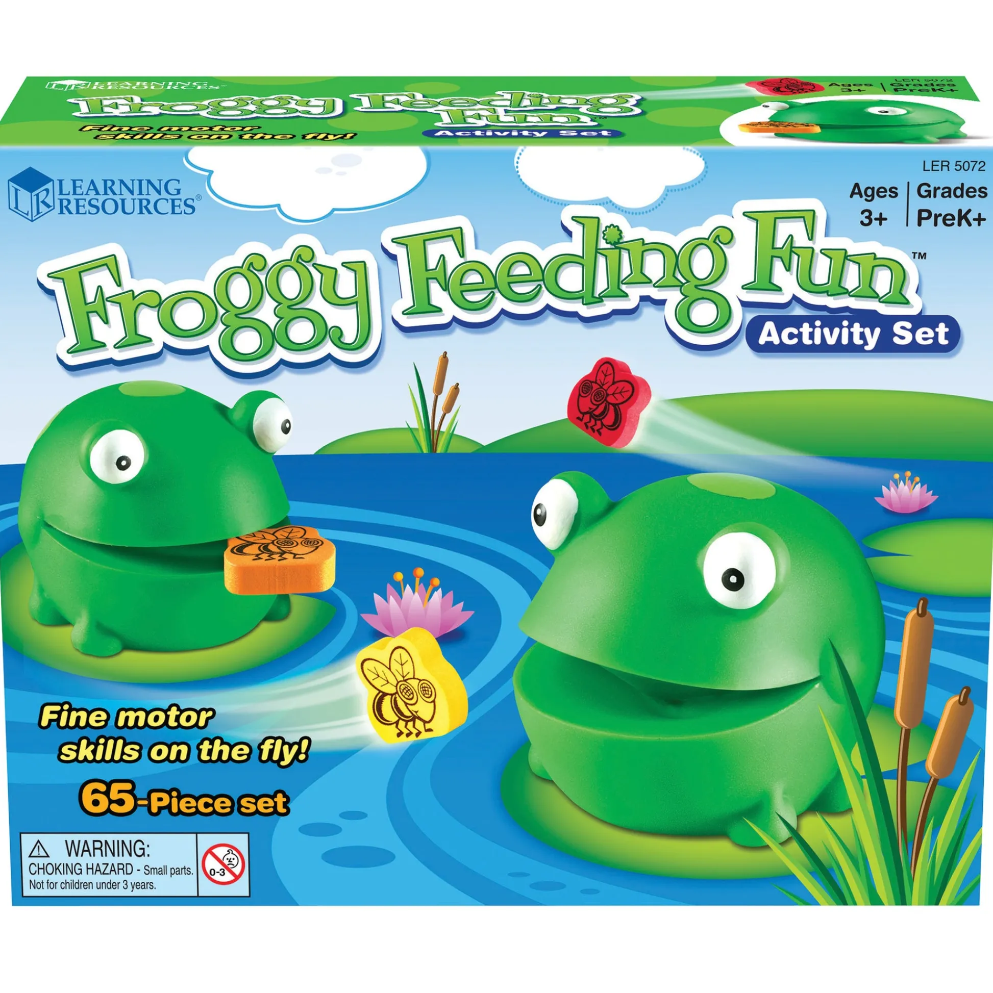 Educators Resource Learning Resources Froggy Feeding Fun - Activity Set - Colorful Educational Toy* Preschool Education Toys & Activities