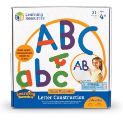 Educators Resource Learning Resources Giant Magnetic Letter Construction - 21-Piece Educational Set* Preschool Education Toys & Activities