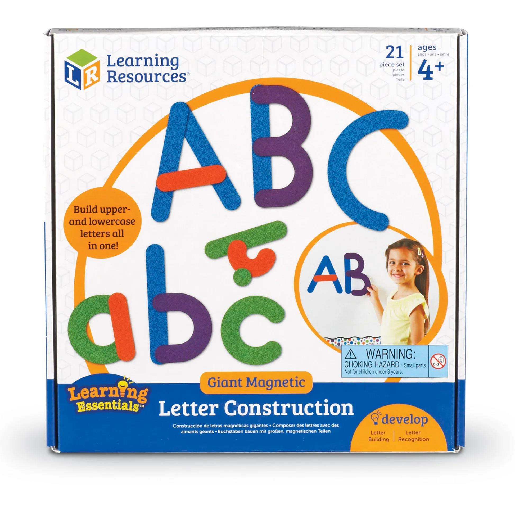 Educators Resource Learning Resources Giant Magnetic Letter Construction - 21-Piece Educational Set* Preschool Education Toys & Activities