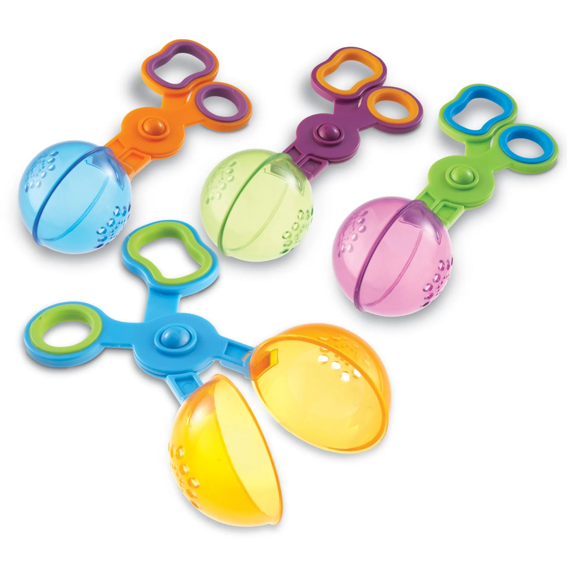 Educators Resource Learning Resources Handy Scoopers - Colorful Fine Motor Tool Set, 4 Pieces* Preschool Education Toys & Activities