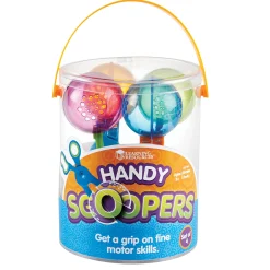 Educators Resource Learning Resources Handy Scoopers - Colorful Fine Motor Tool Set, 4 Pieces* Preschool Education Toys & Activities