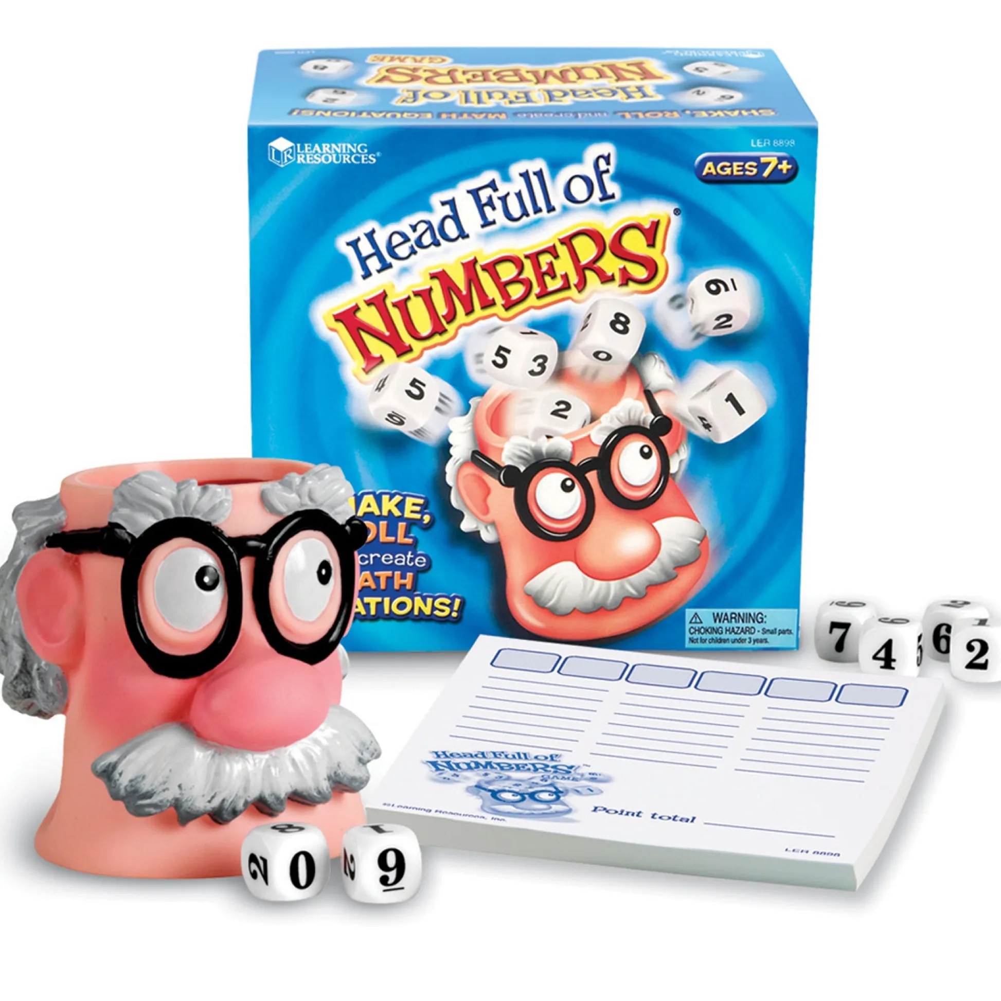 Educators Resource Learning Resources Head Full of Numbers Math Game - Dynamic Family Math Challenge* Family & Entertainments Games