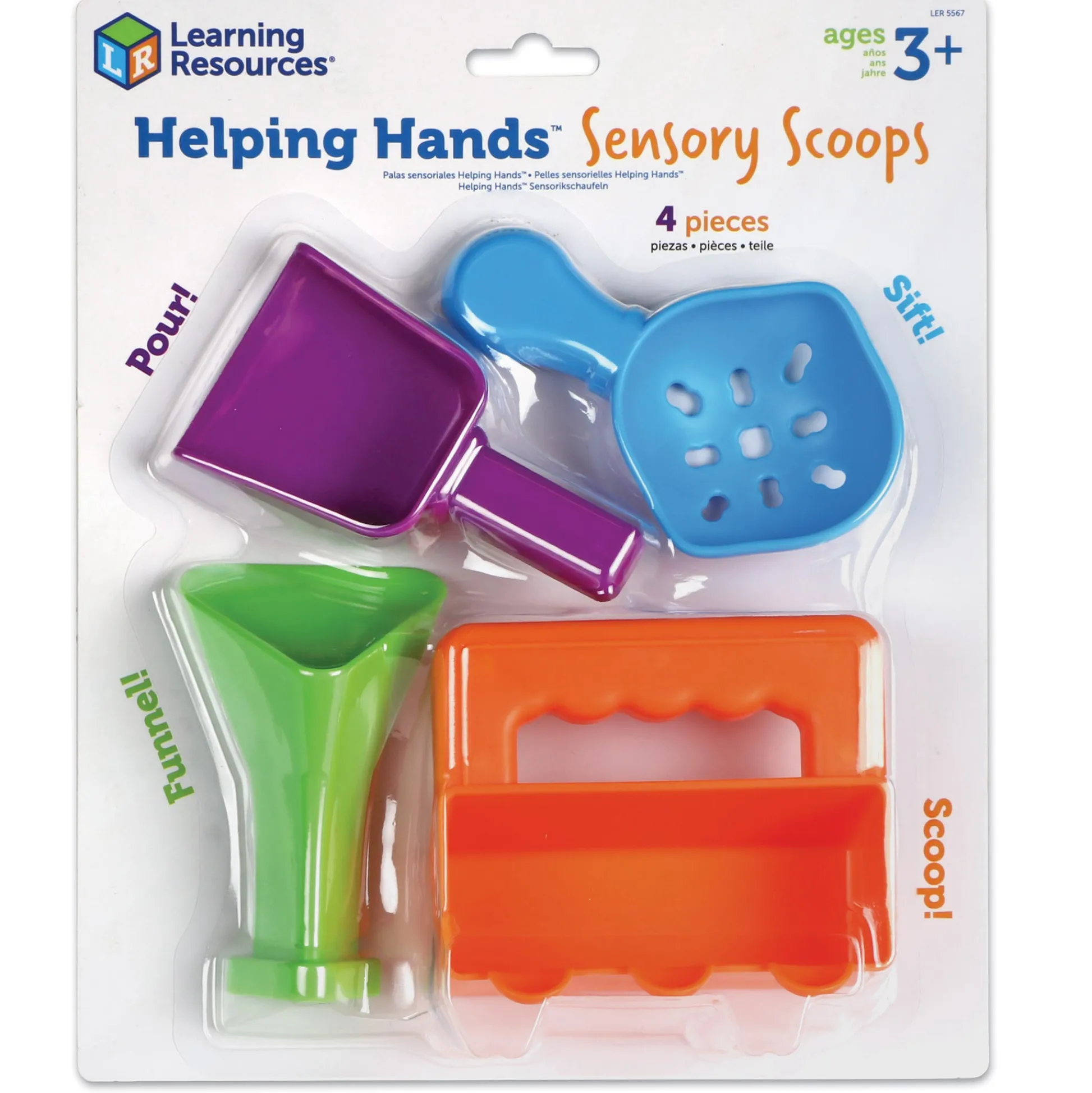 Educators Resource Learning Resources Helping Hands Sensory Scoops – 4 Fun Sensory Tools* Preschool Education Toys & Activities