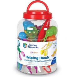 Educators Resource Learning Resources Helping Hands Fine Motor Tools Classroom Set - 24 Piece* Preschool Education Toys & Activities