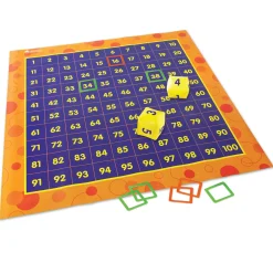 Educators Resource Learning Resources Hip Hoppin‚Äô Hundred Mat - Interactive Math Learning Toy* Math Toys|Math, Counting & Time