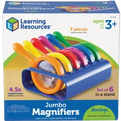 Educators Resource Learning Resources Jumbo Magnifiers Science Kit - Colorful Set of 6* Science & Discovery