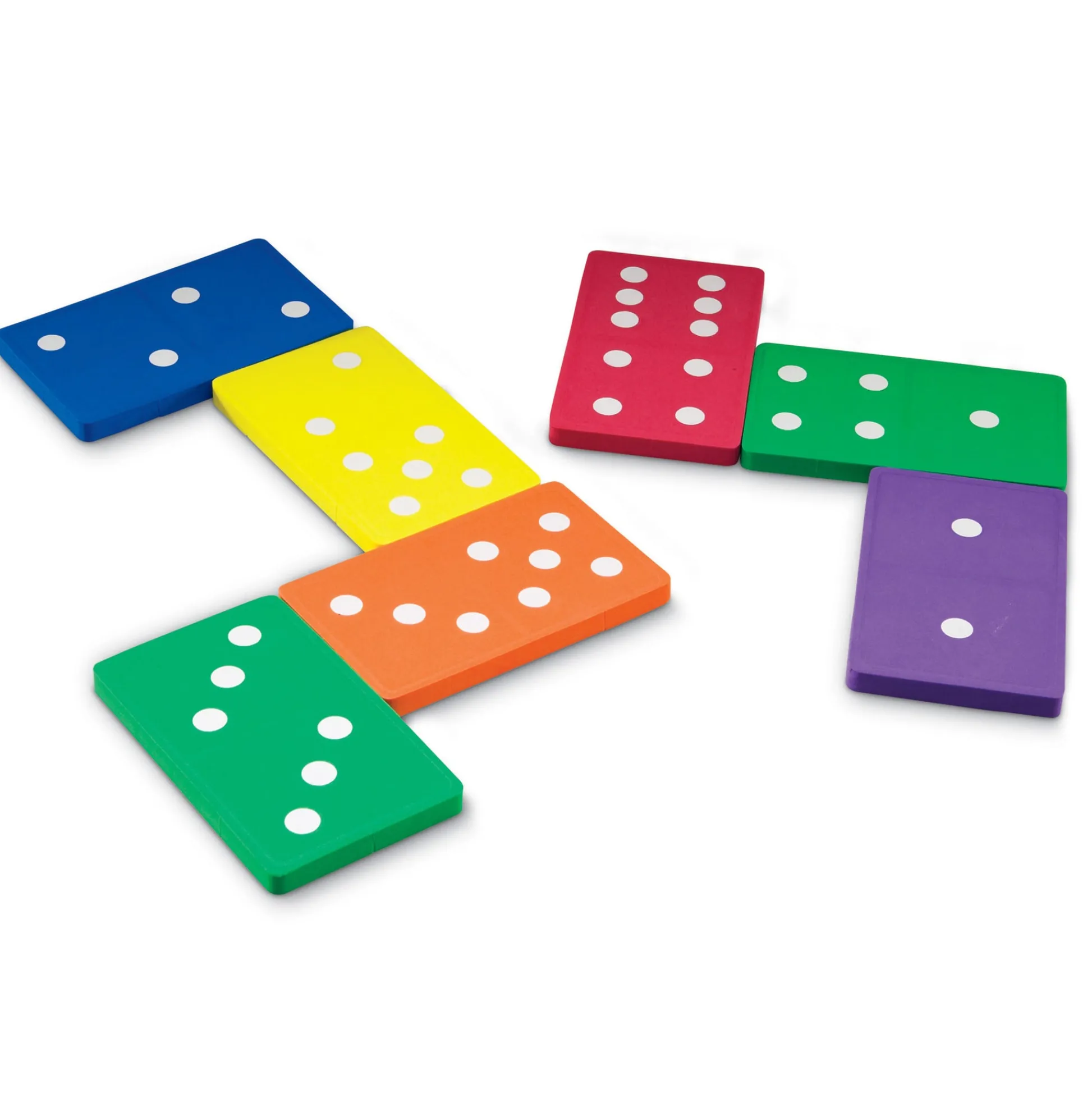 Educators Resource Learning Resources Jumbo Foam Dominoes - Multicolor Set of 28* Dominoes & Tiles Games