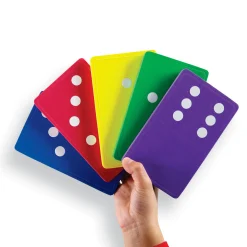 Educators Resource Learning Resources Jumbo Foam Dominoes - Multicolor Set of 28* Dominoes & Tiles Games