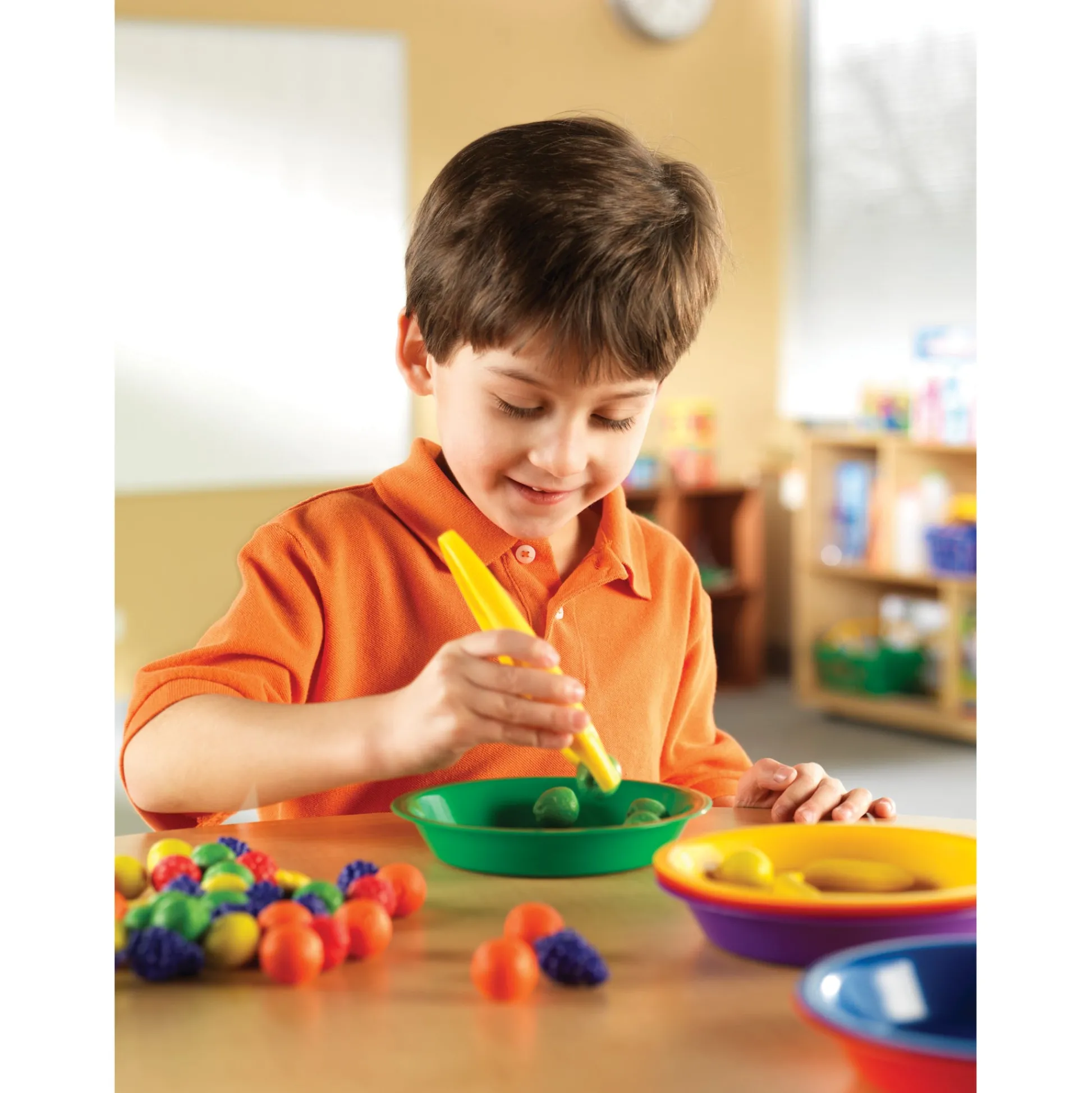 Educators Resource Learning Resources Jumbo Tweezers - Colorful Motor Skills Set of 12* Preschool Education Toys & Activities