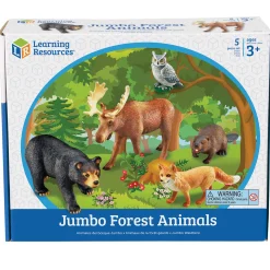 Educators Resource Learning Resources Jumbo Forest Animals Playset - Set of 5* Animal Figures|Dress Up
