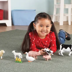 Educators Resource Learning Resources Jumbo Farm Animals: Mommas And Babies Set* Animal Figures|Dress Up