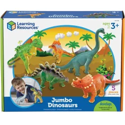 Educators Resource Learning Resources Jumbo Dinosaurs – Prehistoric Play Set of 5* Preschool Education Toys & Activities|Preschool Figures & Playsets