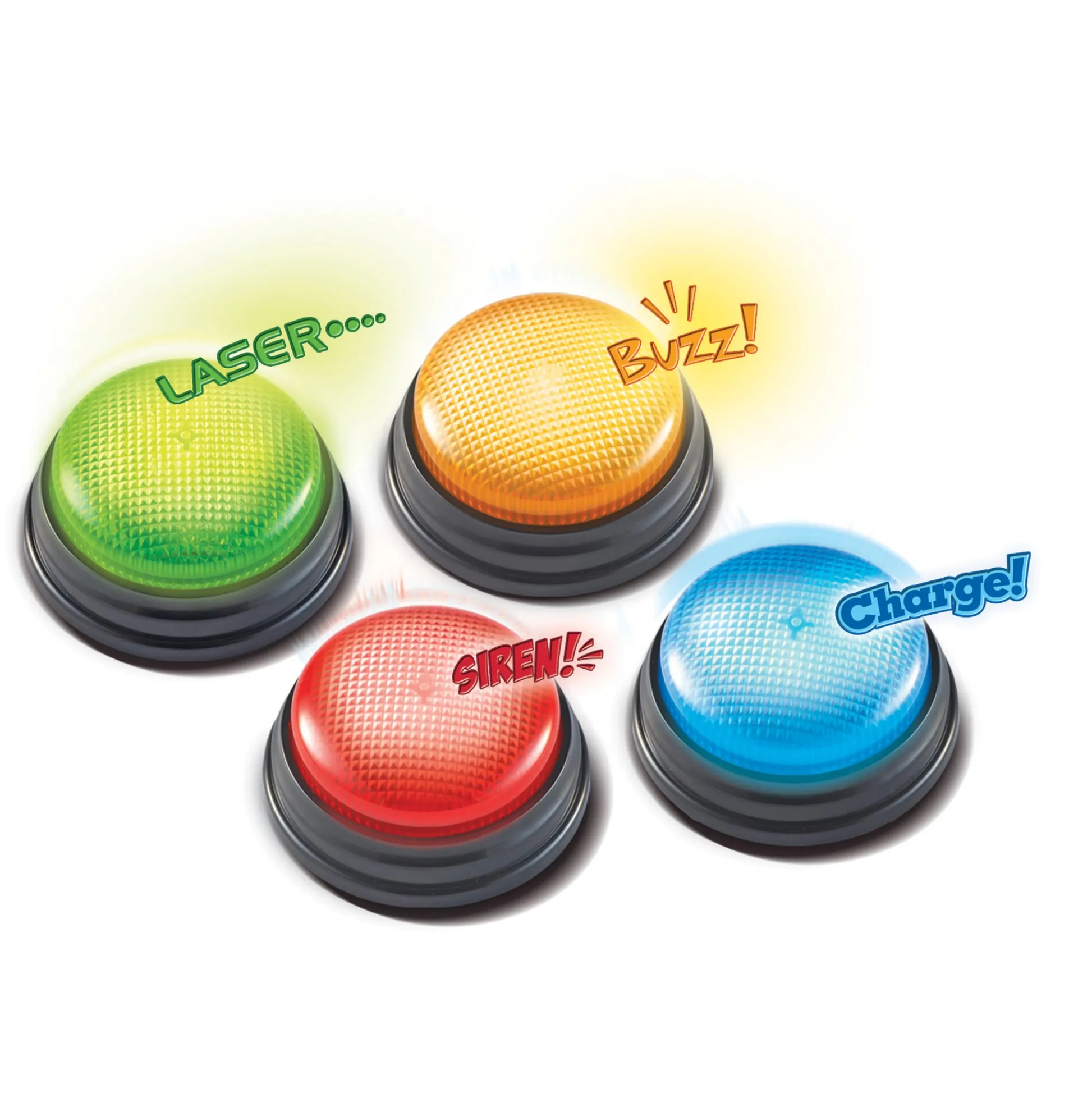 Educators Resource Learning Resources Lights and Sounds Answer Buzzers - Interactive Set of 4* Preschool Education Toys & Activities