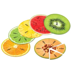 Educators Resource Learning Resources Magnetic Fruit Fractions - Educational Math Toy* Math Toys|Math, Counting & Time