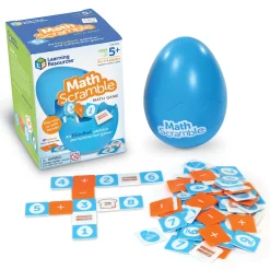 Educators Resource Learning Resources Math Scramble - Fast-Paced Addition & Subtraction Game* Math Toys|Math, Counting & Time