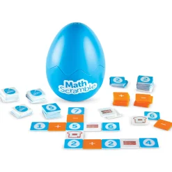 Educators Resource Learning Resources Math Scramble - Fast-Paced Addition & Subtraction Game* Math Toys|Math, Counting & Time