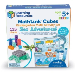 Educators Resource Learning Resources Mathlink Cubes - Sea Adventures - Kindergarten Math Activity Set* Math Toys|Math, Counting & Time