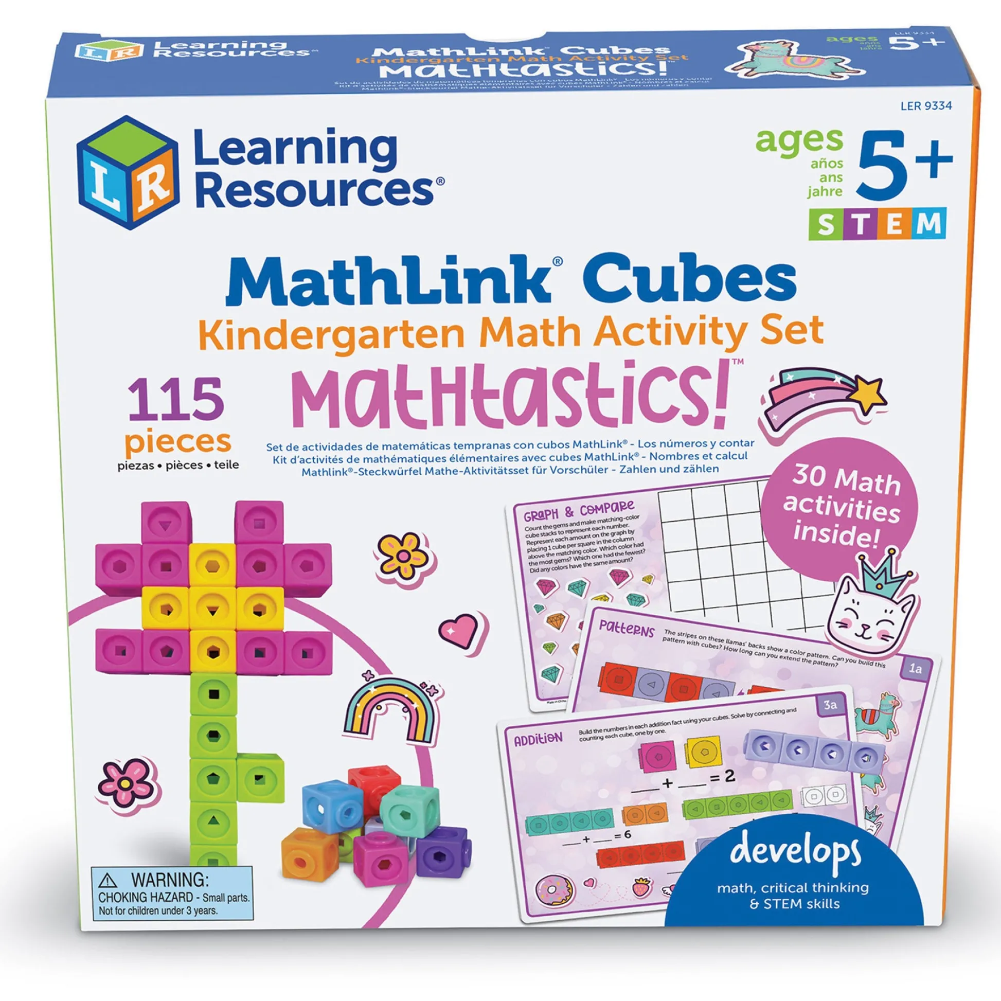 Educators Resource Learning Resources Mathlink Cubes - Kindergarten Math Activity Set - Mathatics!* Preschool Education Toys & Activities