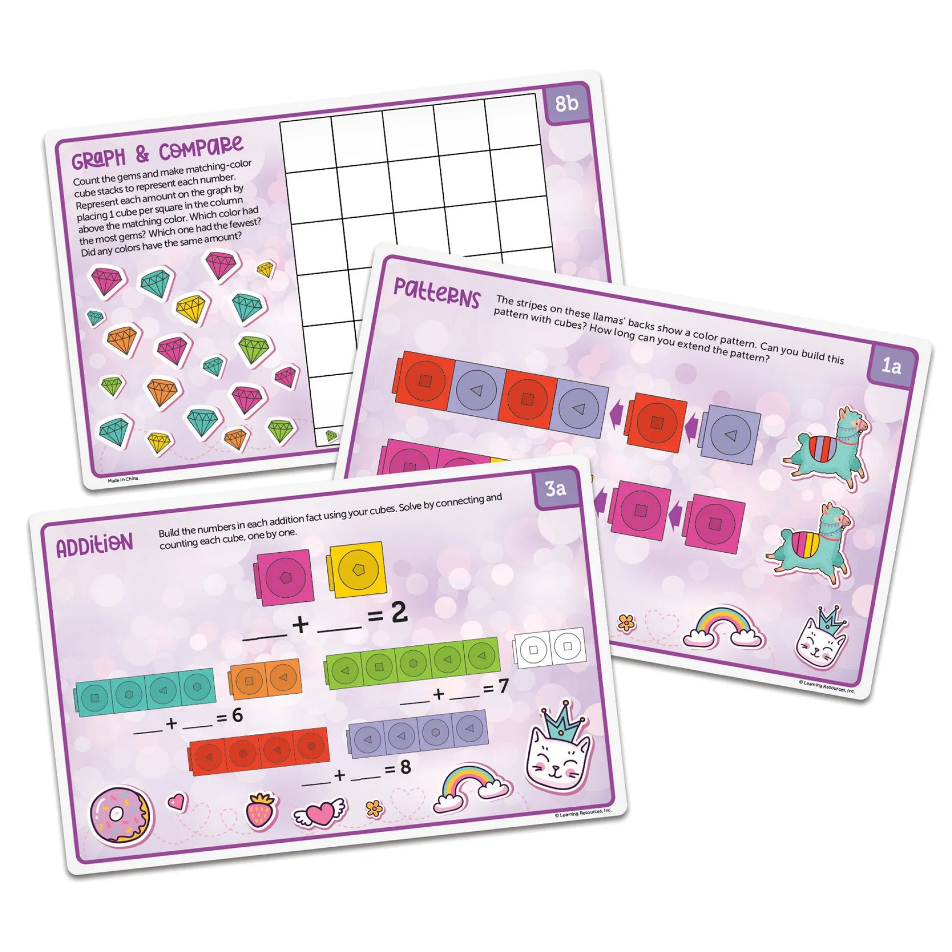 Educators Resource Learning Resources Mathlink Cubes - Kindergarten Math Activity Set - Mathatics!* Preschool Education Toys & Activities