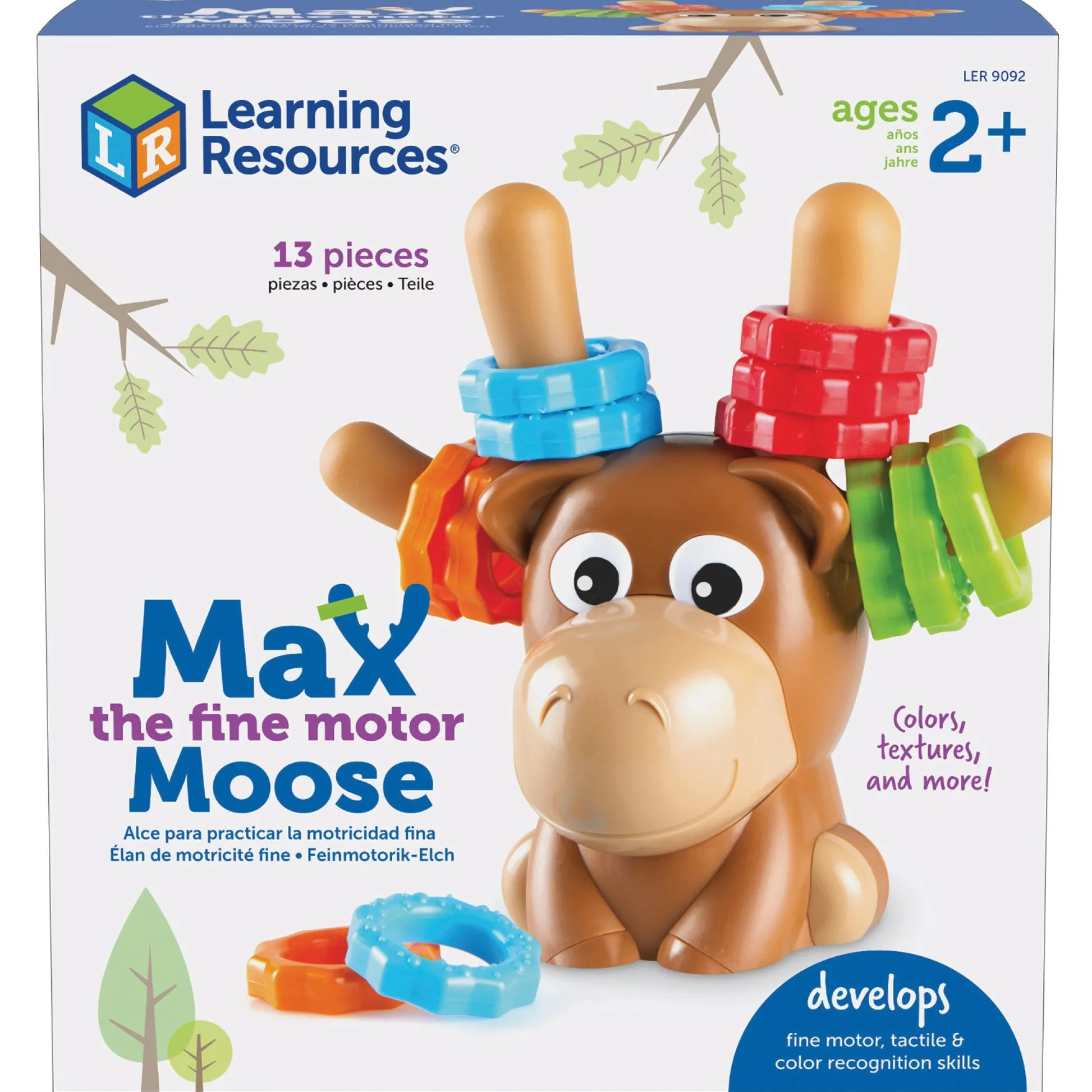 Educators Resource Learning Resources Max The Fine Motor Moose - Colorful Interactive Toy* Preschool Education Toys & Activities