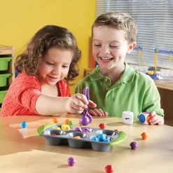 Educators Resource Learning Resources Mini Muffin Match Up - Color and Number Educational Game* Preschool Education Toys & Activities