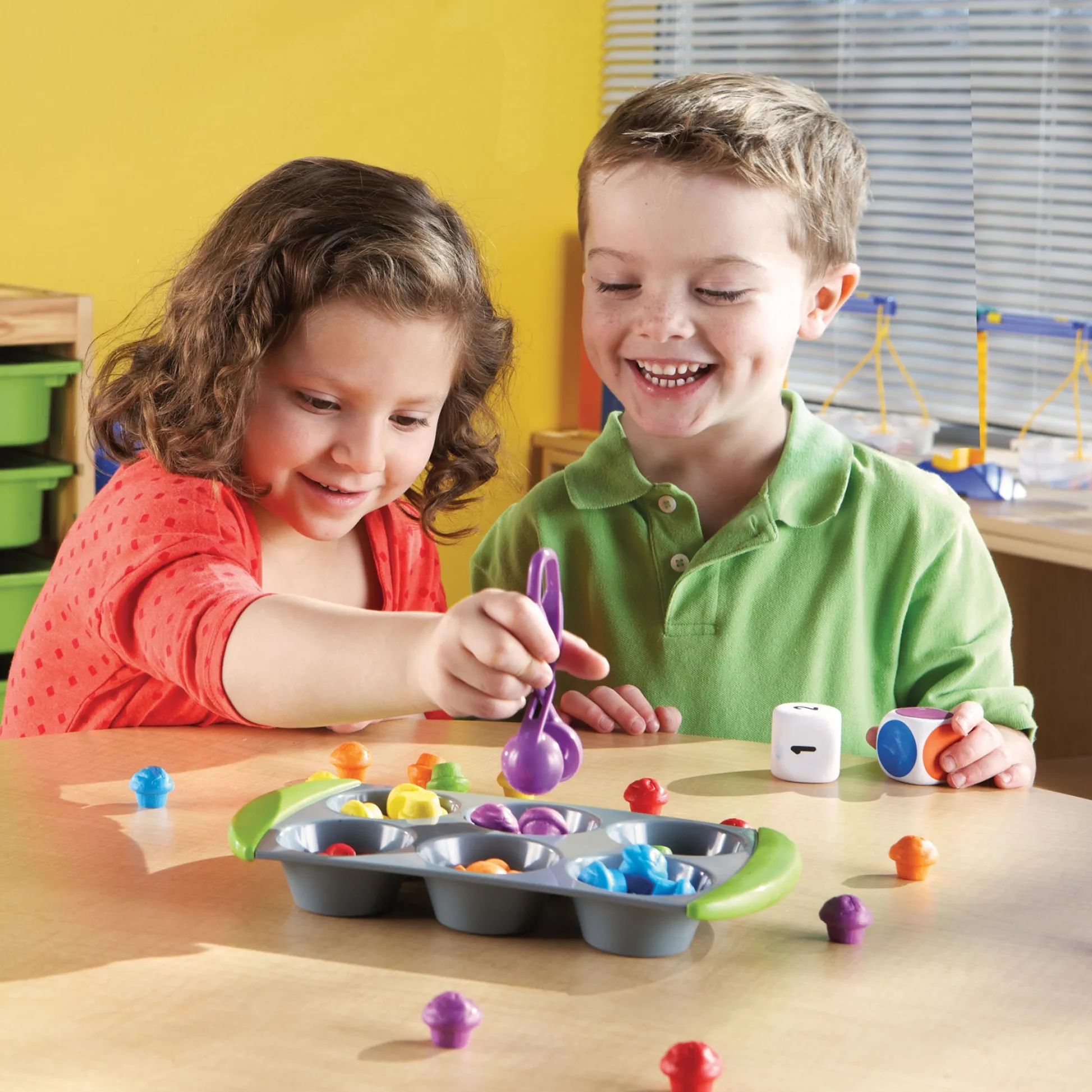 Educators Resource Learning Resources Mini Muffin Match Up - Color and Number Educational Game* Preschool Education Toys & Activities