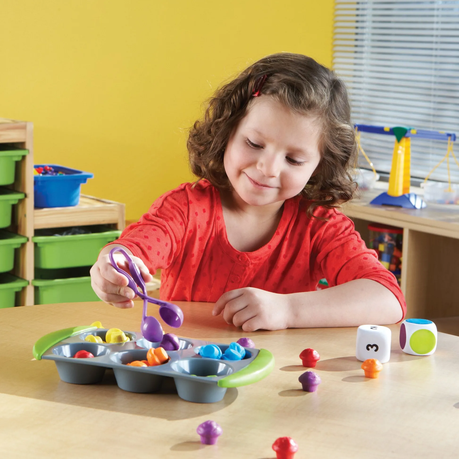 Educators Resource Learning Resources Mini Muffin Match Up - Color and Number Educational Game* Preschool Education Toys & Activities