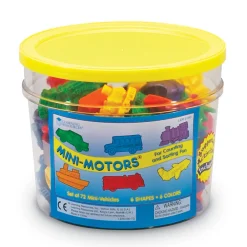 Educators Resource Learning Resources Mini Motors Counters - Colorful Vehicle Shapes - Set of 72* Preschool Education Toys & Activities