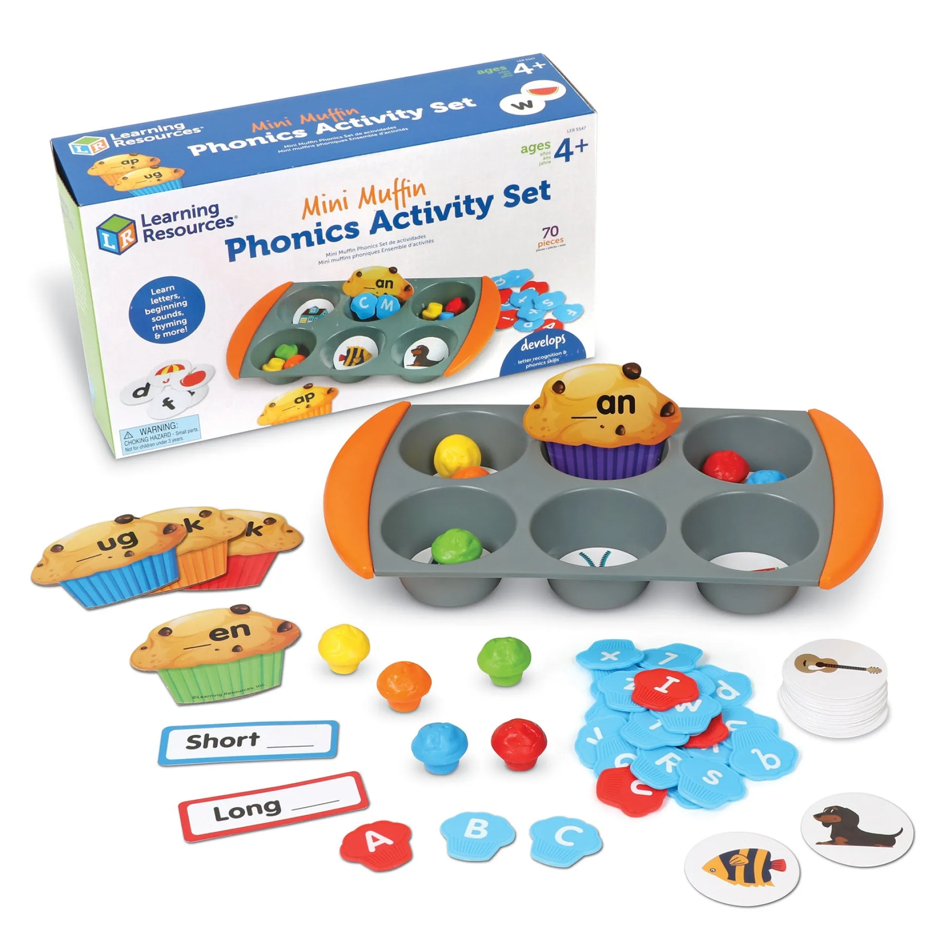 Educators Resource Learning Resources Mini Muffin Phonics Fun Set - Multicolor* Preschool Education Toys & Activities