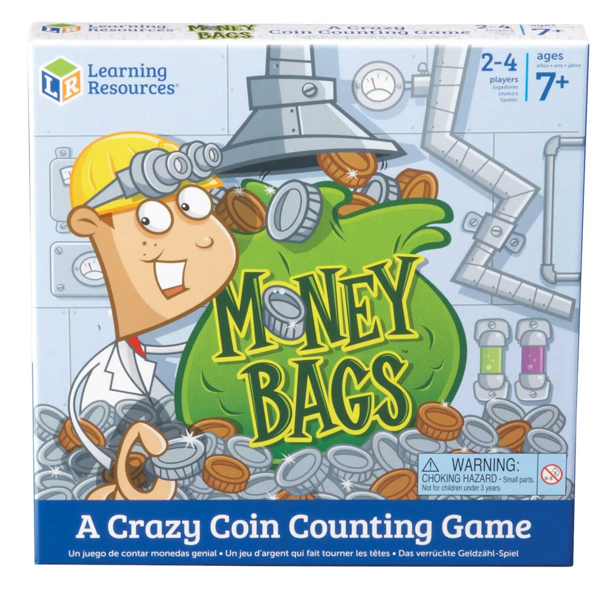 Educators Resource Learning Resources Money Bags Coin Value Game - Educational Play Set* Role-Playing Games|Board Games