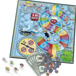 Educators Resource Learning Resources Money Bags Coin Value Game - Educational Play Set* Role-Playing Games|Board Games