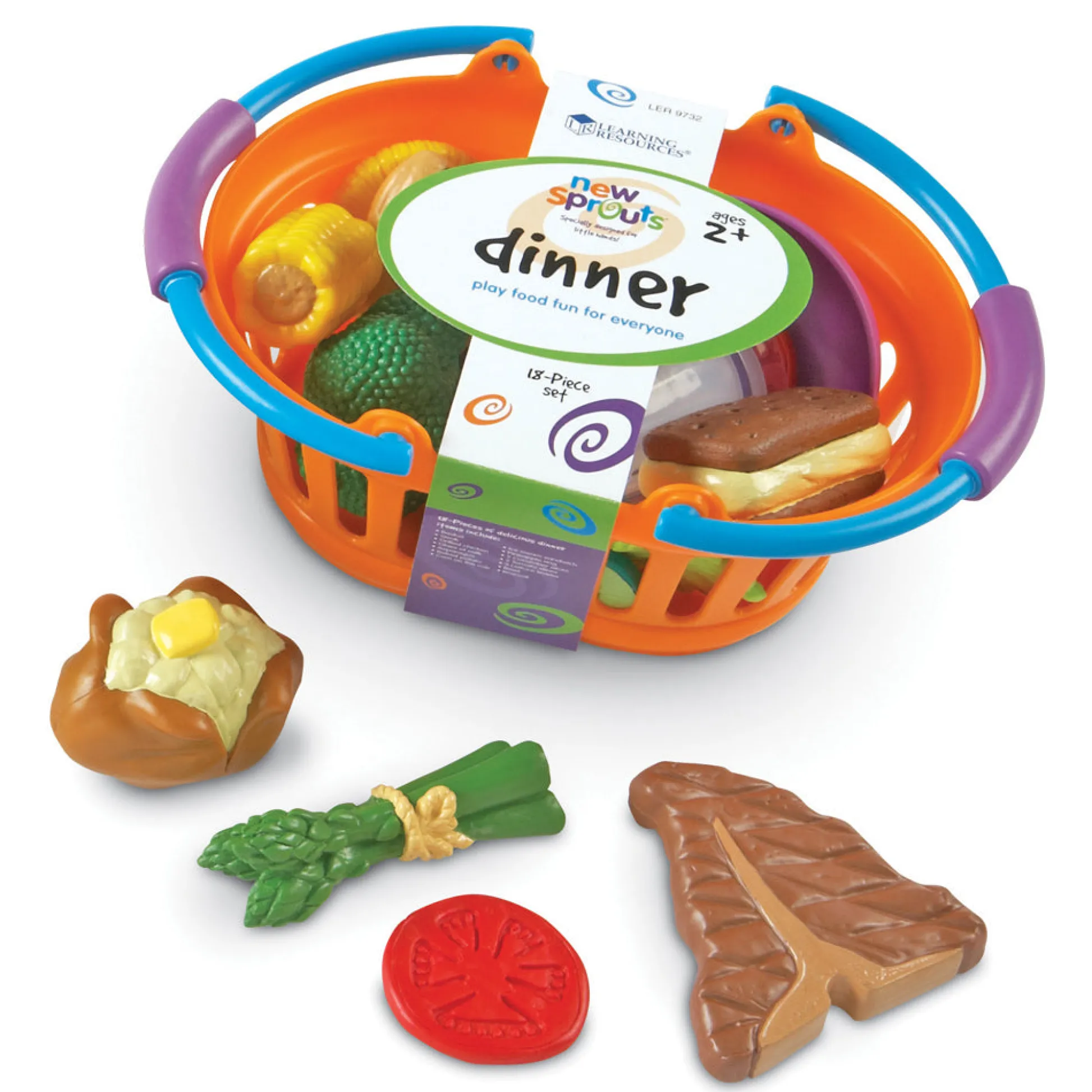 AreYouGame Learning Resources New Sprouts Dinner Basket Playset* Kitchens & Play Food|Dress Up