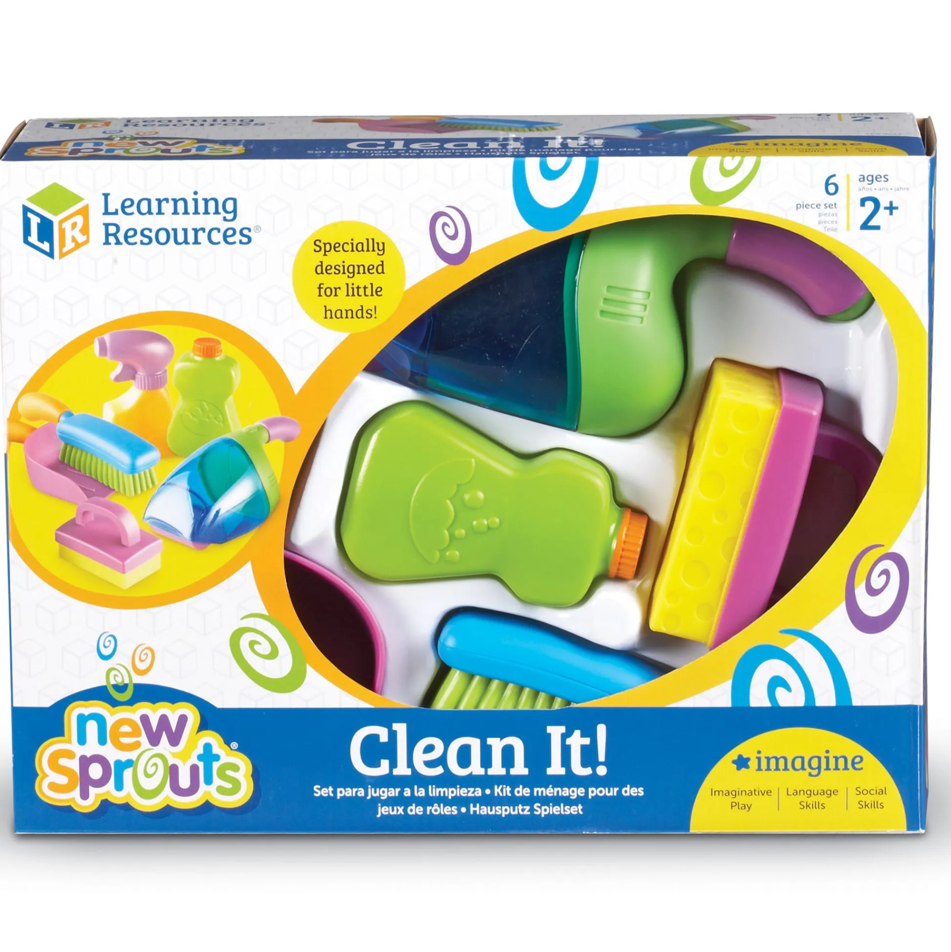 Educators Resource Learning Resources New Sprouts Clean It! Fun Play Cleaning Set* Tools & Workshops|Dress Up