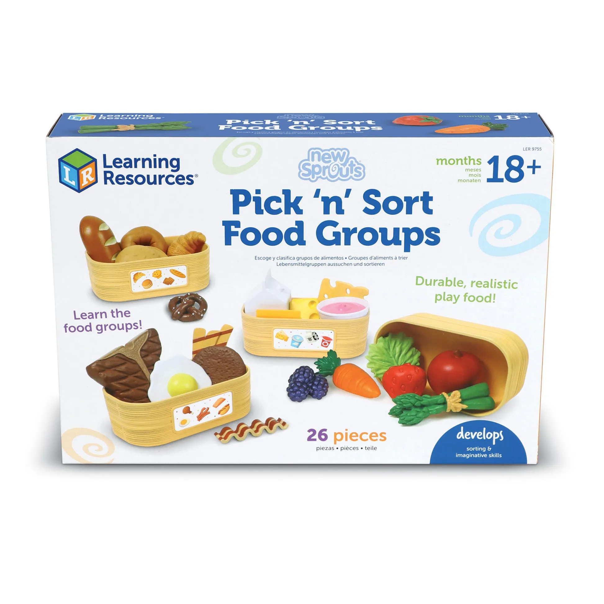 Educators Resource Learning Resources New Sprouts Pick 'n' Sort Food Groups - Educational Play Set* Kitchens & Play Food|Dress Up