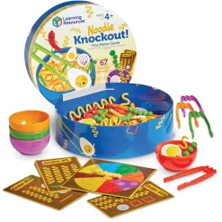 Educators Resource Learning Resources Noodle Knockout - Fine Motor & Color Skills Game* Preschool Education Toys & Activities