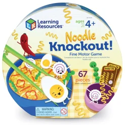 Educators Resource Learning Resources Noodle Knockout - Fine Motor & Color Skills Game* Preschool Education Toys & Activities