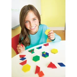 Educators Resource Learning Resources Pattern Blocks - Educational Math Toy - 250 Pieces* Preschool Education Toys & Activities